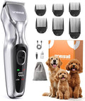 oneisall Dog Clippers for Grooming Thick Hair, Low Noise Cordless Dog Shavers by oneisall