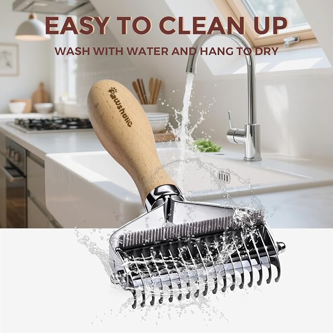 3-in-1 Professional Pet Shedding Dematting Comb - Image 7
