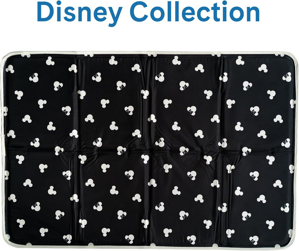 The Green Pet Shop Cool Pet Pad - Medium, Disney’s Mickey & Minnie Mouse - Self-Cooling, Pressure Activated Mat for Dogs & Cats from 21-45 lbs - Non-Toxic Gel, No Water Needed