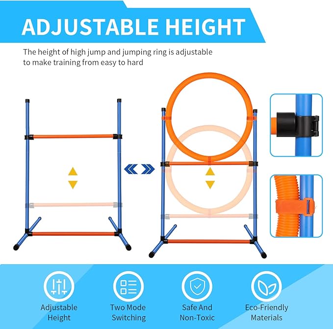 Dog Agility Training Equipment, 72-piece Obstacle Course Training Starter Kit - Image 4