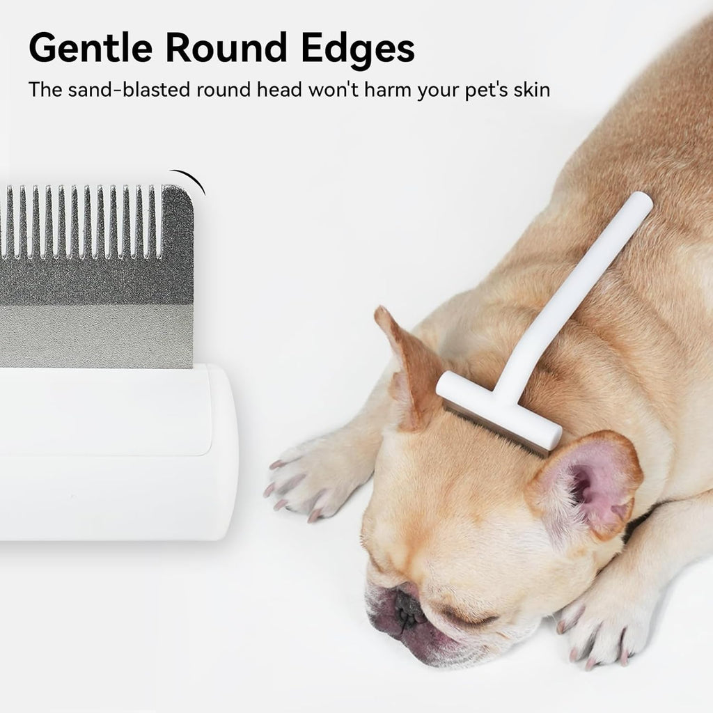 aumuca Pet Deshedding Tools for Short Haired Cats & Dogs, Dematting Deshedding Brush Cats Shedding Tool, Dog Undercoat Brush, Gently and Effectively Remove Loose Hair, Highly Deshedder Grooming Combs