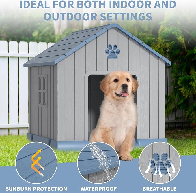 DRATO Dog House Indoor Outdoor for Small to Large Sized Dogs Indoor Outdoor - Image 3