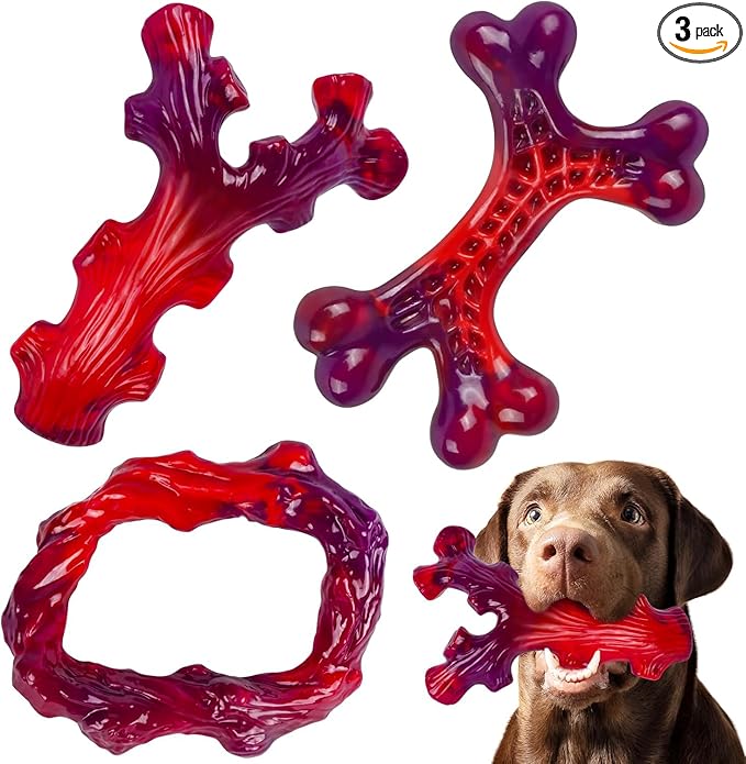 Frienhund 3 Pack Indestructible Dog Chew Bones by Frienhund
