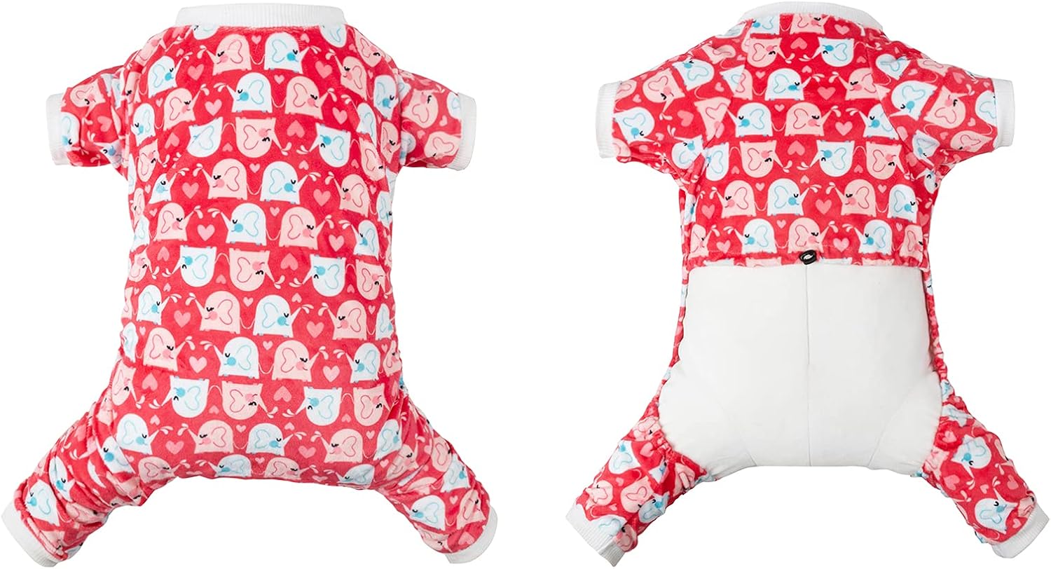 CuteBone Dog Halloween Pajamas Puppy Onesies Small Dogs Soft Pjs Coat Cat Apparel Comfy Pet Christmas Clothes Outfit Doggie Bodysuit P145M