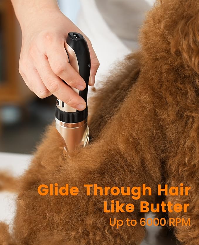 oneisall Dog Clippers and Paw Trimmer Kit 2 in 1 Low Noise Cordless Dog Clippers - Image 3