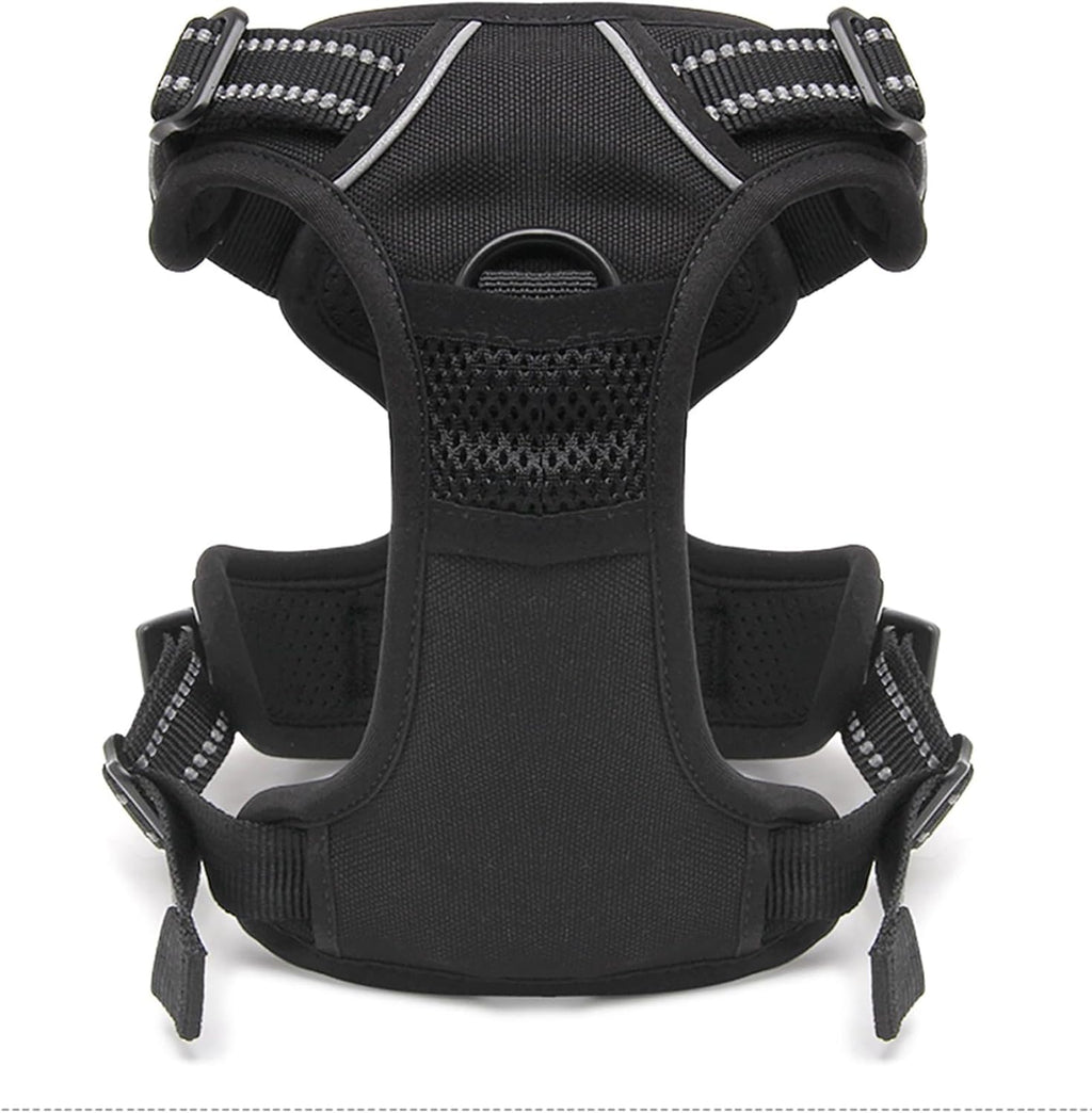 TRUE LOVE Truelove Adjustable No-Pull Dog Harness Reflective Pup Vest Harnesses Comfortable Control Brilliant Colors TLH5651(Black,XL)