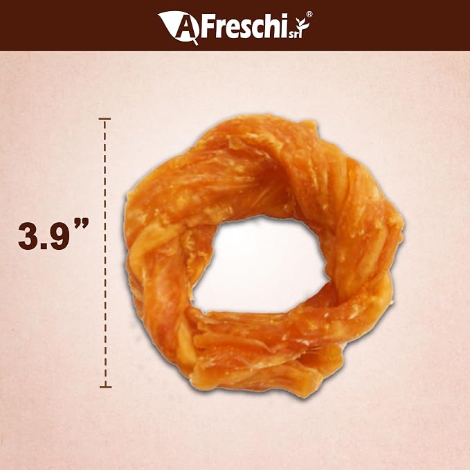 A Freschi srl Turkey Tendons for Dogs, USA-Sourced, Healthy Dog Treats - Image 2