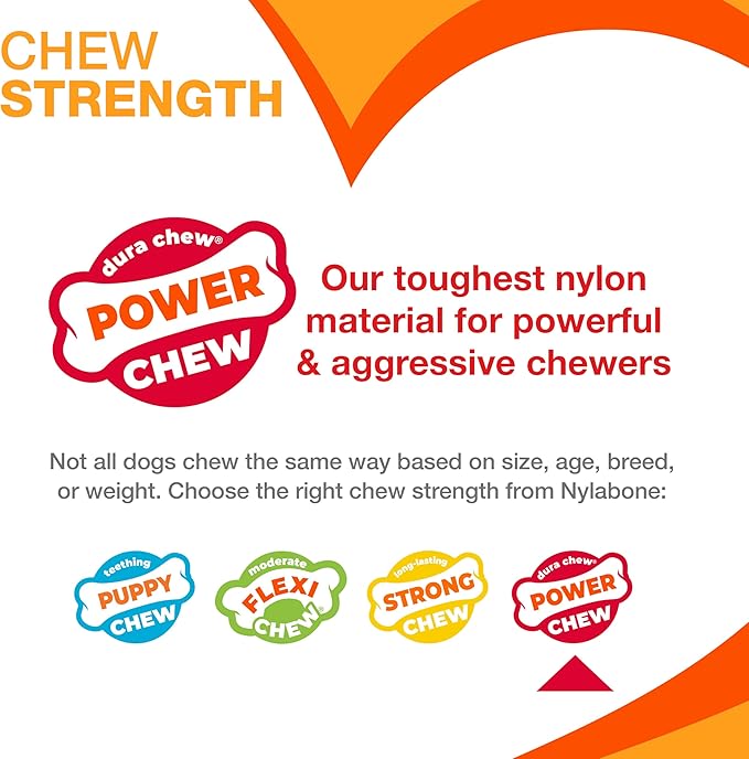 Nylabone Power Chew Classic Bone Chew Toy - Image 4