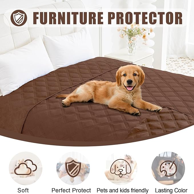 Smiry Waterproof Dog Bed Cover Blanket 40x80, Soft Reversible Pet Blanket - Image 8