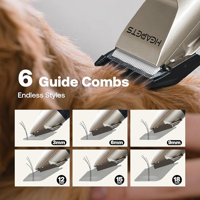 HEAPETS Dog Hair Clippers for Grooming Kit and Dog Paw Trimmer Nail Grinder for - Image 7