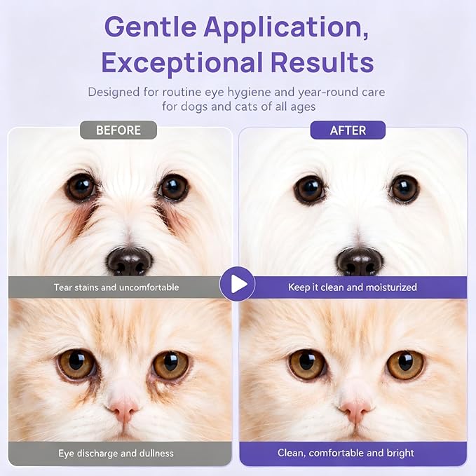 HICC PET Dog Eye Gel, Vet-Trusted Dog Eye Infection Treatment, Cat Eye Drops - Image 5