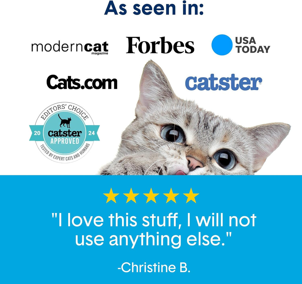Boxie® Unscented 30 Day Odour Control Clumping Clay Cat & Kitty Litter 16 lb, 99.9% Dust-Free, Hard Flat Top® Clumps, No Fragrances No Fillers, Long-Lasting, Easy to Scoop