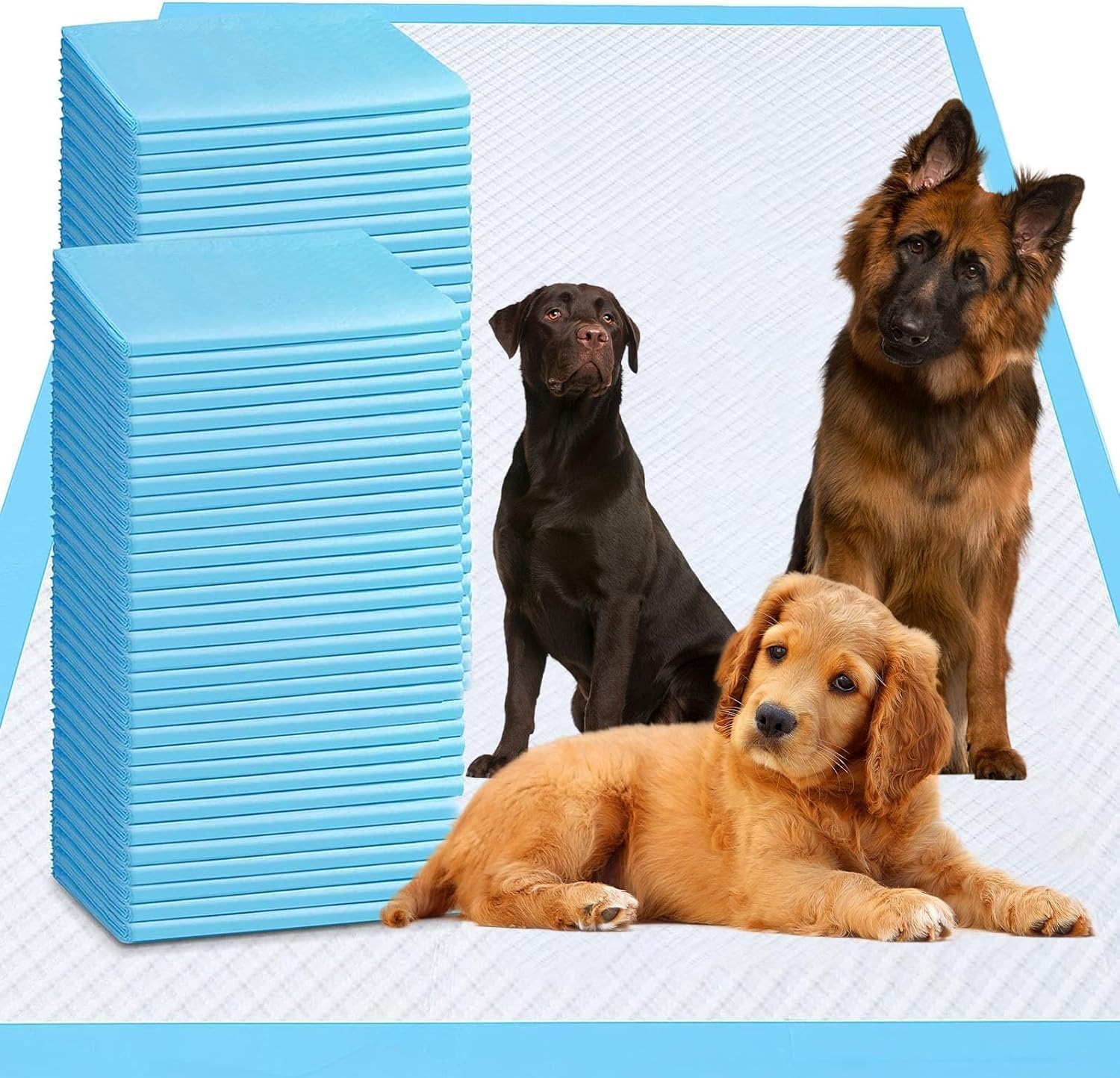 XXXXL Puppy Pee Pads for Dogs 36"x47" 30 Count, Extra Large Dog Pee Pads, Leak-Proof & Super Absorbent Dog Pee Pads, Thicken Disposable Potty Pads Puppy Training Pads for Cats Rabbits