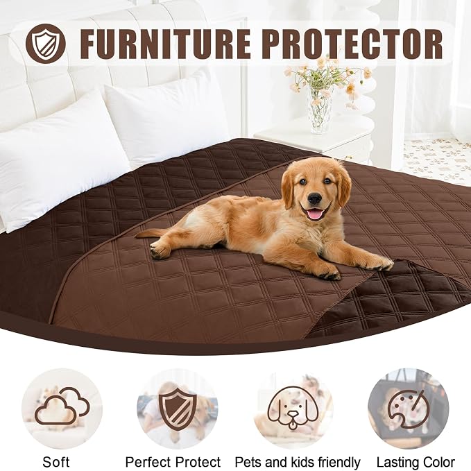 Smiry Waterproof Dog Bed Cover Blanket 40x80, Soft Reversible Pet Blanket - Image 8
