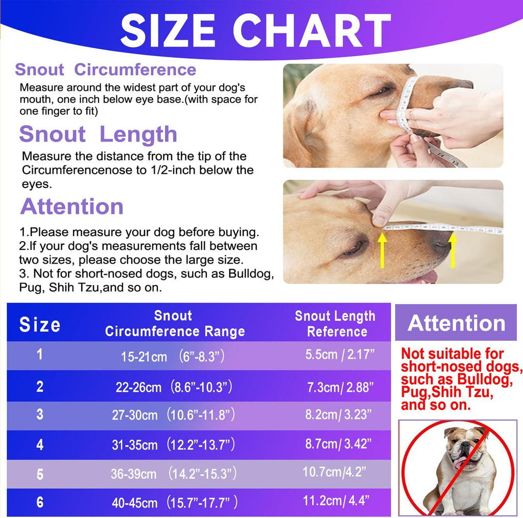 Basket Muzzle Allows Panting Drinking, Anti Biting Chewing, Suitable for Grooming Trimming Training, Transparent, Size 2