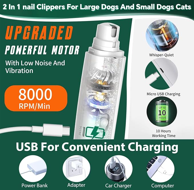 CATPICK 2-in-1 Cat Nail Clippers & Dog Nail Clippers Trimmers - Image 6