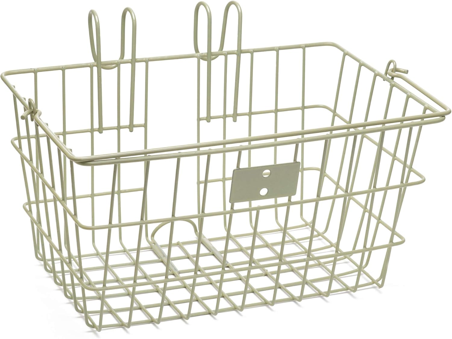Retrospec Apollo-Lite Lift-Off Bike Basket - Detachable Steel Handlebar Basket with Carrying Handle for Commuting, Shopping & Beach Trips - 14.5in x 9.5in Weather-Resistant Biking Gear