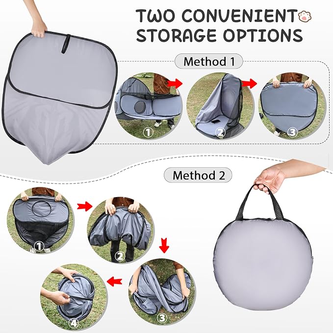 Tailtastic Pet Playpen with Surround Tunnel, Outdoor/Indoor Cat Playpen with - Image 6