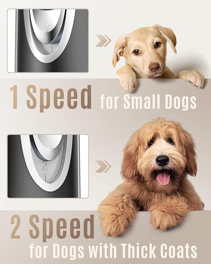 oneisall Low Noise 2-Speed Quiet Dog Grooming Kit - Image 5