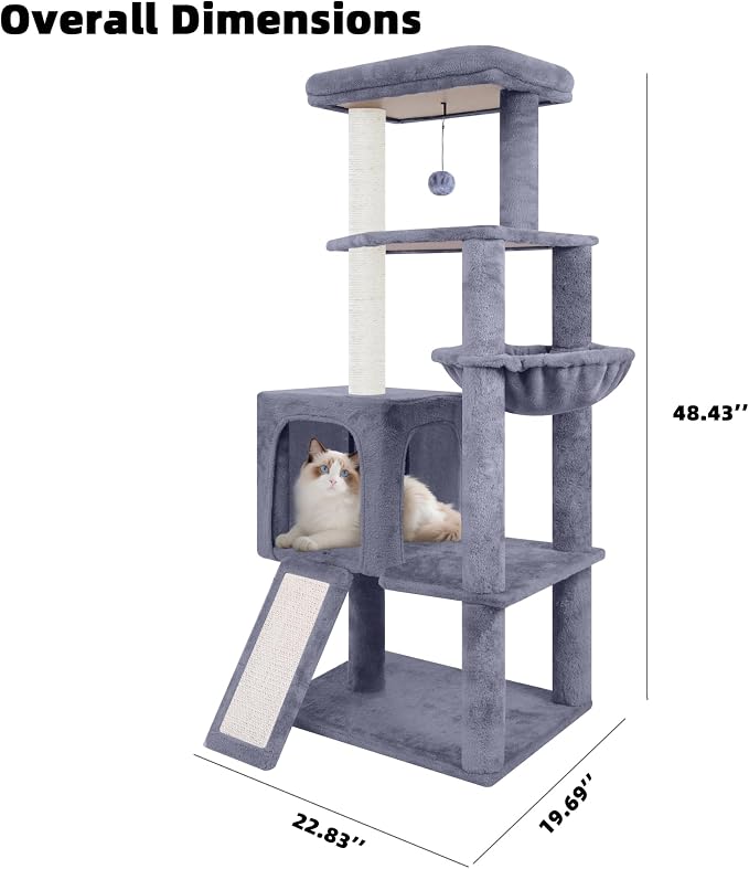 TWDEPART 55" All-in-One Cat Tree Tower - Image 2