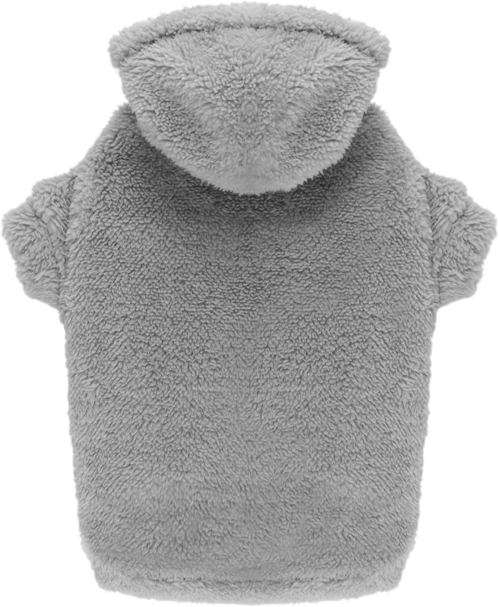 Fuzzy Dog Sweaters for Large Dogs Pet Hoodie Clothes Warm Soft Pet Coats Hooded Sweatshirt Dog Hoodie for Large Dogs(Grey-L)