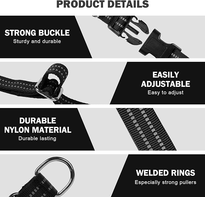 Hikiko Martingale Collar for Dogs Reflective Nylon Dog Collar - Image 2