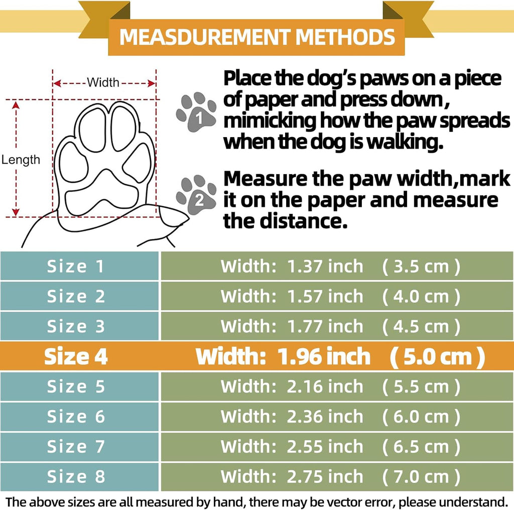 Hcpet Dog Boots for Large Dogs, Dog Shoes for Hot Pavement Winter Snow, Paw Protector Dog Booties Designed for Comfort and Breathability, Outdoor Booties for Small Medium Dogs for Hiking Pink Size 4