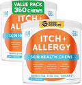 Dog Allergy Relief Chews — Anti-Itch Skin & Coat Supplement: No Fillers by GOODGROWLIES