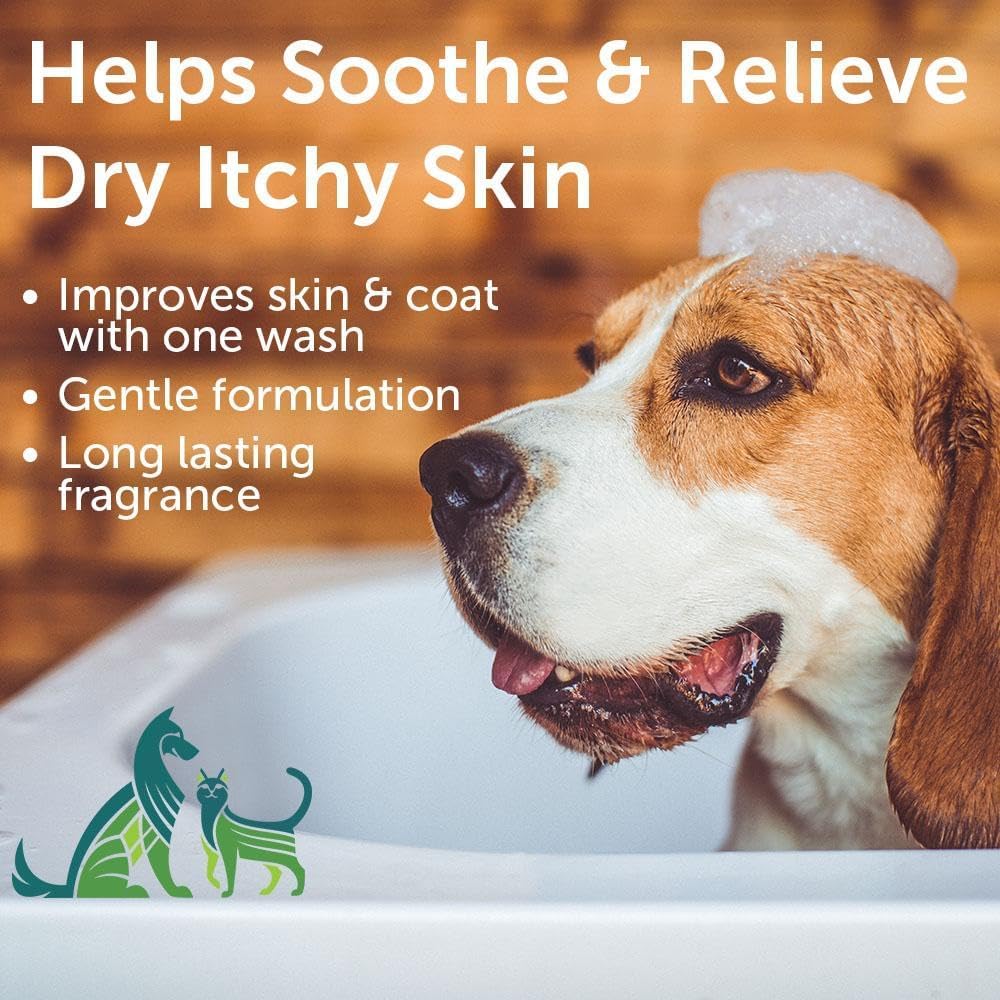 Nootie - Oatmeal Pet Shampoo for Sensitive Skin - Revitalizes Dry Skin & Coat - Natural Ingredients - Gentle Shampoo - Cleans & Conditions