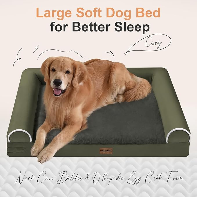 Large Dog Bed Orthopedic Washable: Beds Bolster XL Bed Big XLarge Dogs Memory - Image 2