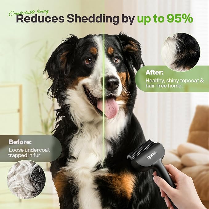 Pecute Self-Cleaning Undercoat Rake - Image 9