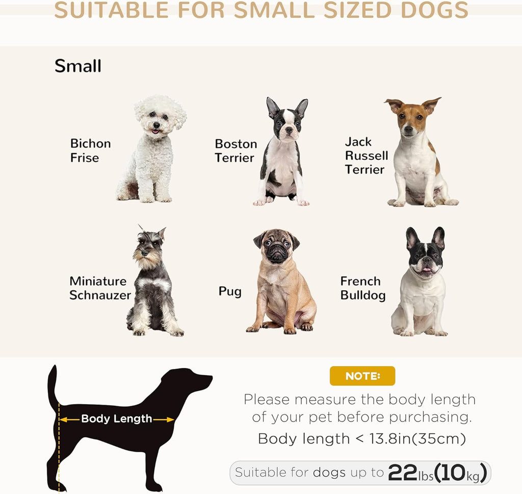 PawHut Luxury Fancy Dog Couch with Hidden Storage, Small Dog Sofa Bed with 2" Soft Foam, Modern Pet Furniture for Puppies & Little Breeds, Brown