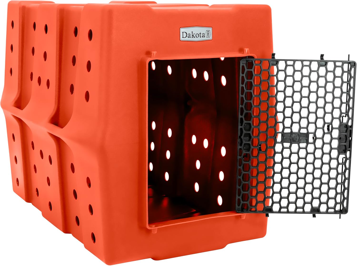 Dakota 283 Crate - Canine Rough and Tough Economy Kennel (Orange, X-Large)