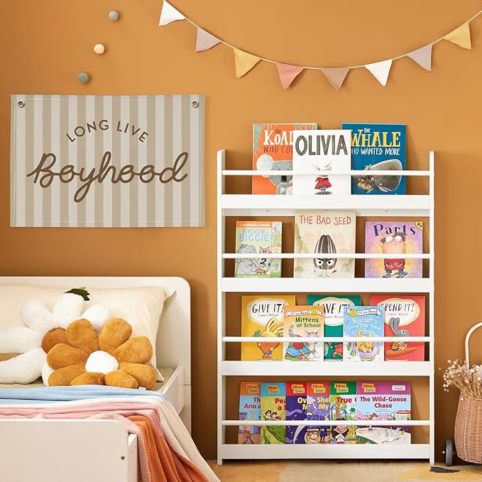 Boys Room Decor Long Live Boyhood Banner，Vintage Playroom Bedroom Nursery Wall Hanging Decor, Retro Kids Room Decor Stripes Flag Banner 30x20 boyroom
