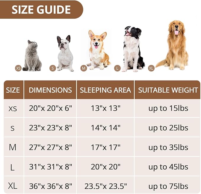 JOLLYVOGUE Calming Dog Beds Large Sized Dog, 36in Donut Washable Large Pet Bed - Image 5