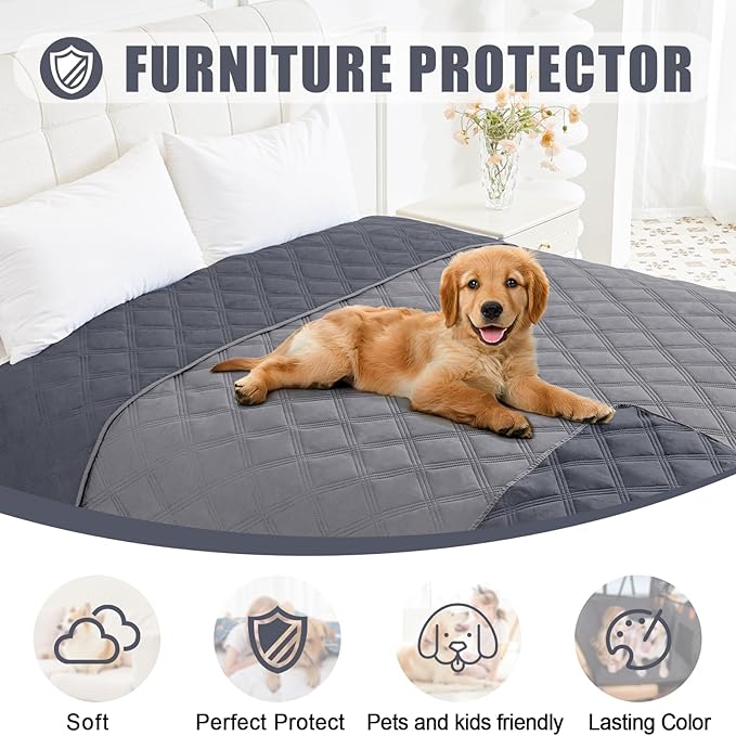 Smiry Waterproof Dog Bed Cover Blanket 40x90, Soft Reversible Pet Blanket - Image 8