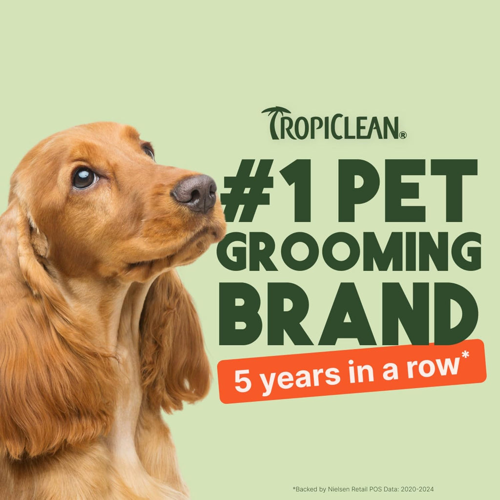 TropiClean Papaya & Coconut Luxury 2-in-1 Pet Wipes, 100ct - Wipes for Dogs & Cats - Gently Removes Dirt, Dander & Smells - for Pet Paws, Face, Body & Bottom - Tropical Papaya & Coconut Scent