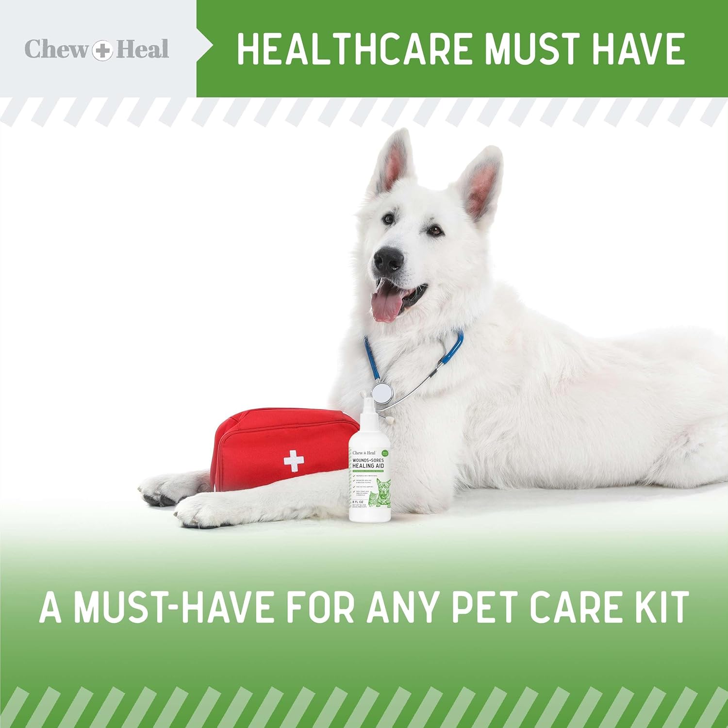 Hypochlorous Acid Spray for Dogs – 4oz Dog Wound Spray for Cuts, Burns, Sores, Abrasions, and More – Non Toxic and Chemical Free HOCI Wound Care – Made in The USA