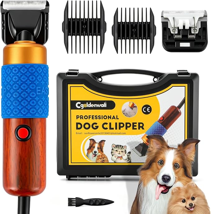 CGOLDENWALL Dog Hair Clipper for Grooming 200W Pet Clipper Kit by CGOLDENWALL