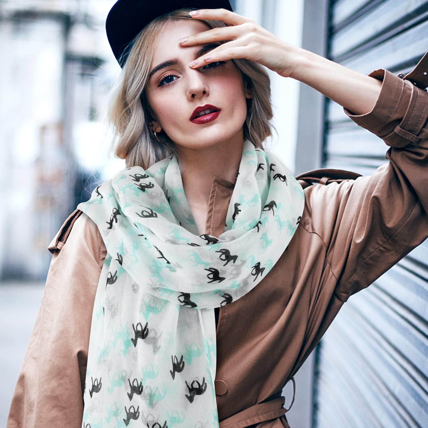 E-Clover Fashion Scarf for Women Lightweight Scarves Shawl Wrap for Spring/Summer Winter