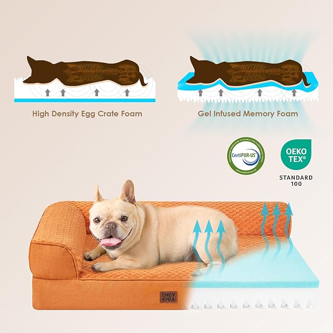 EHEYCIGA Extra Large Dog Bed Othorpedic, Memory Foam XL Dog Bed - Image 4