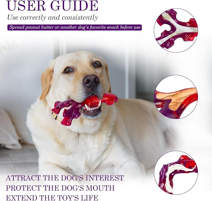 Frienhund 3 Pack Indestructible Dog Chew Bones - Image 6