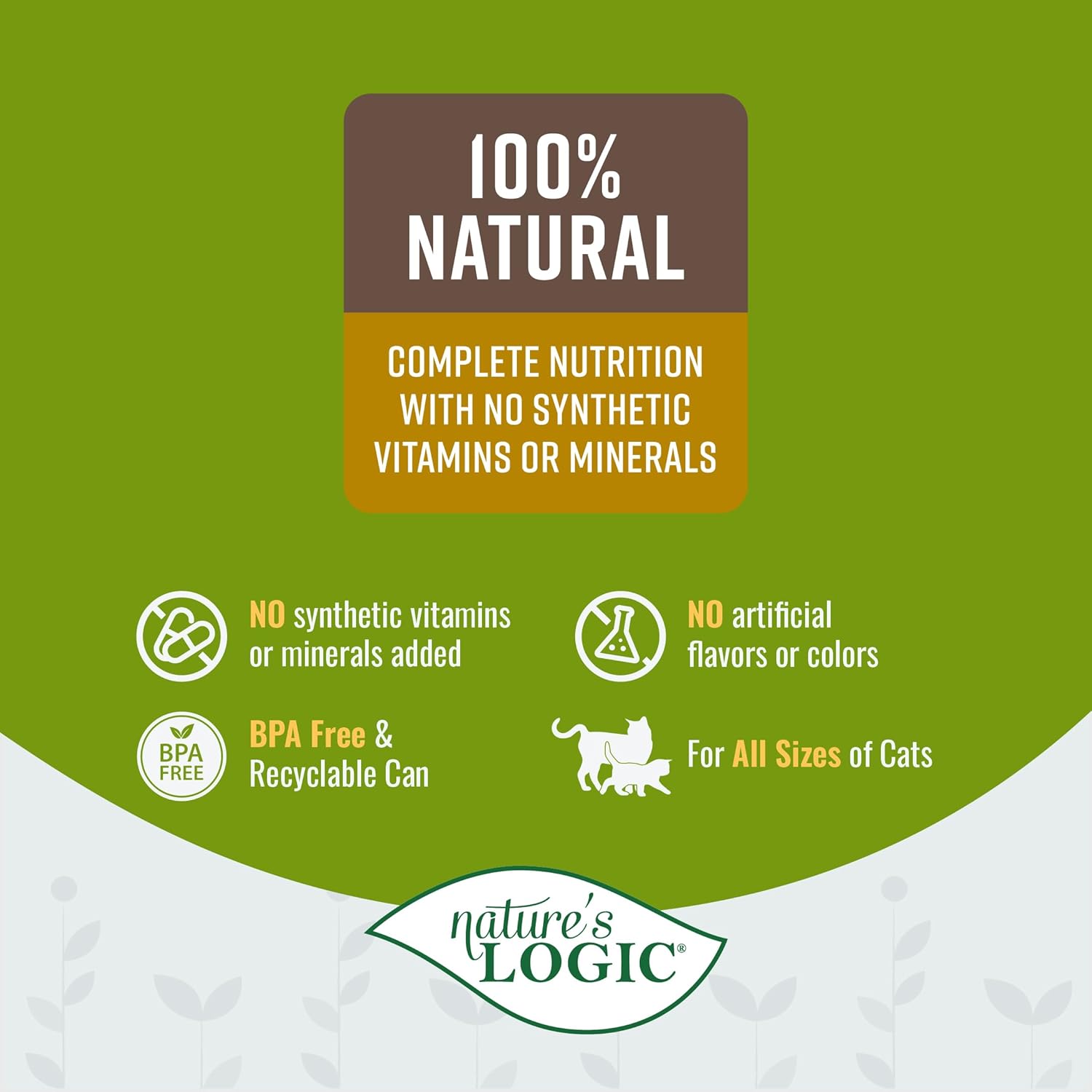 Nature'S Logic 24 Count Feline Turkey Canned Food, 24-5.5 Oz
