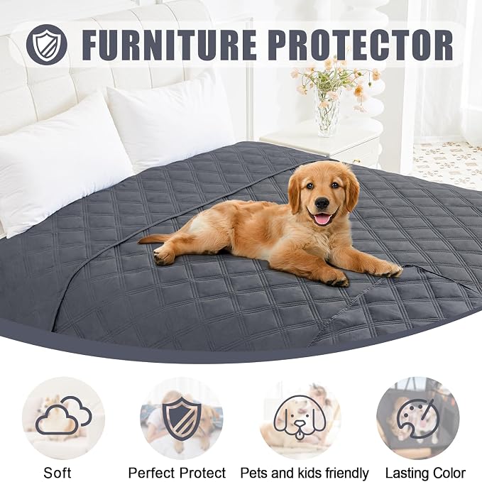 Smiry Waterproof Dog Bed Cover Blanket 40x80, Soft Reversible Pet Blanket - Image 8