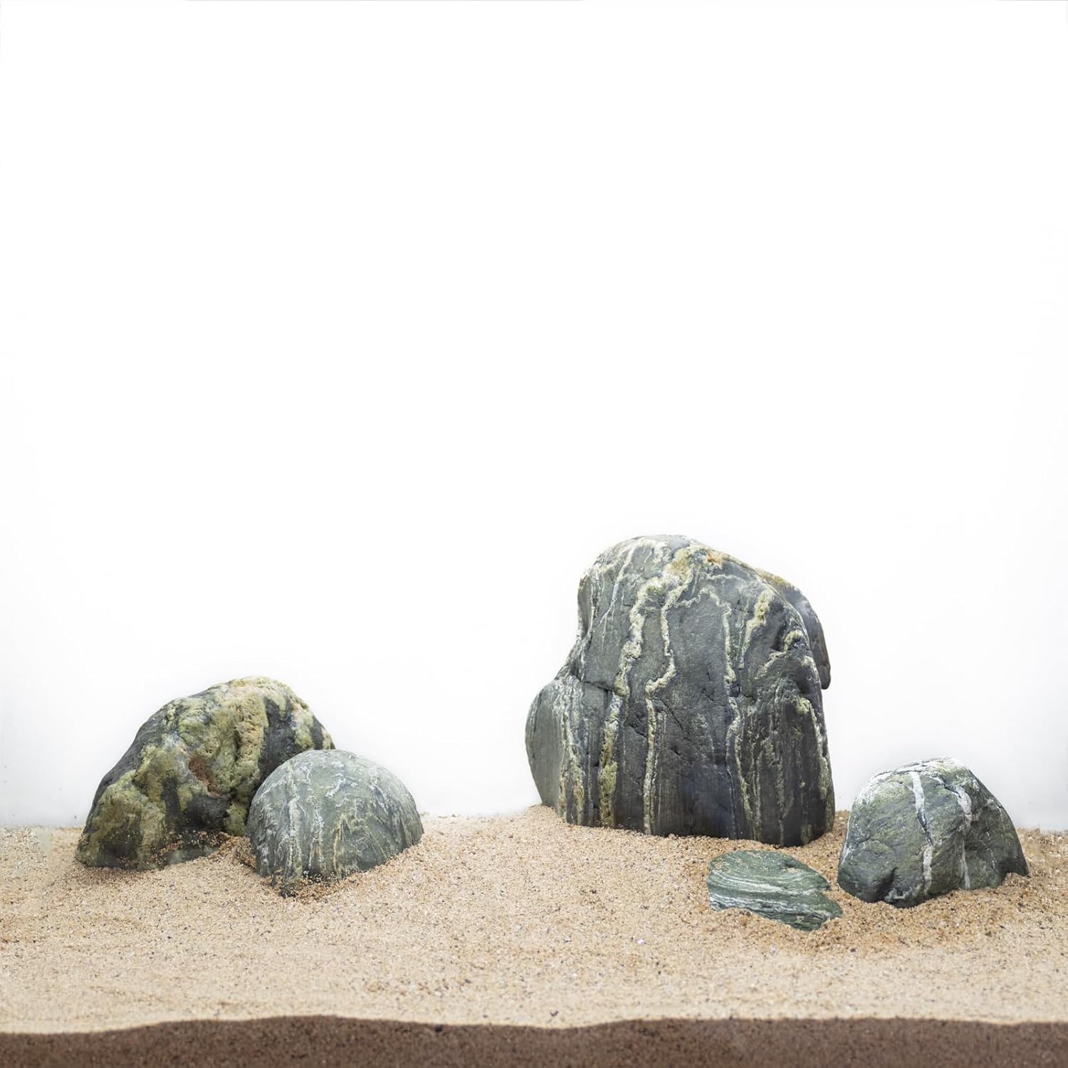 Aquarium Decor River Rock Decorative Stones Fish Tank Rocks Aquarium Landscapes 20LB Decoration Stone for Aquariums Aquascaping Terrariums,Paludariums,and Gardens（4-9inch / 4PCS）