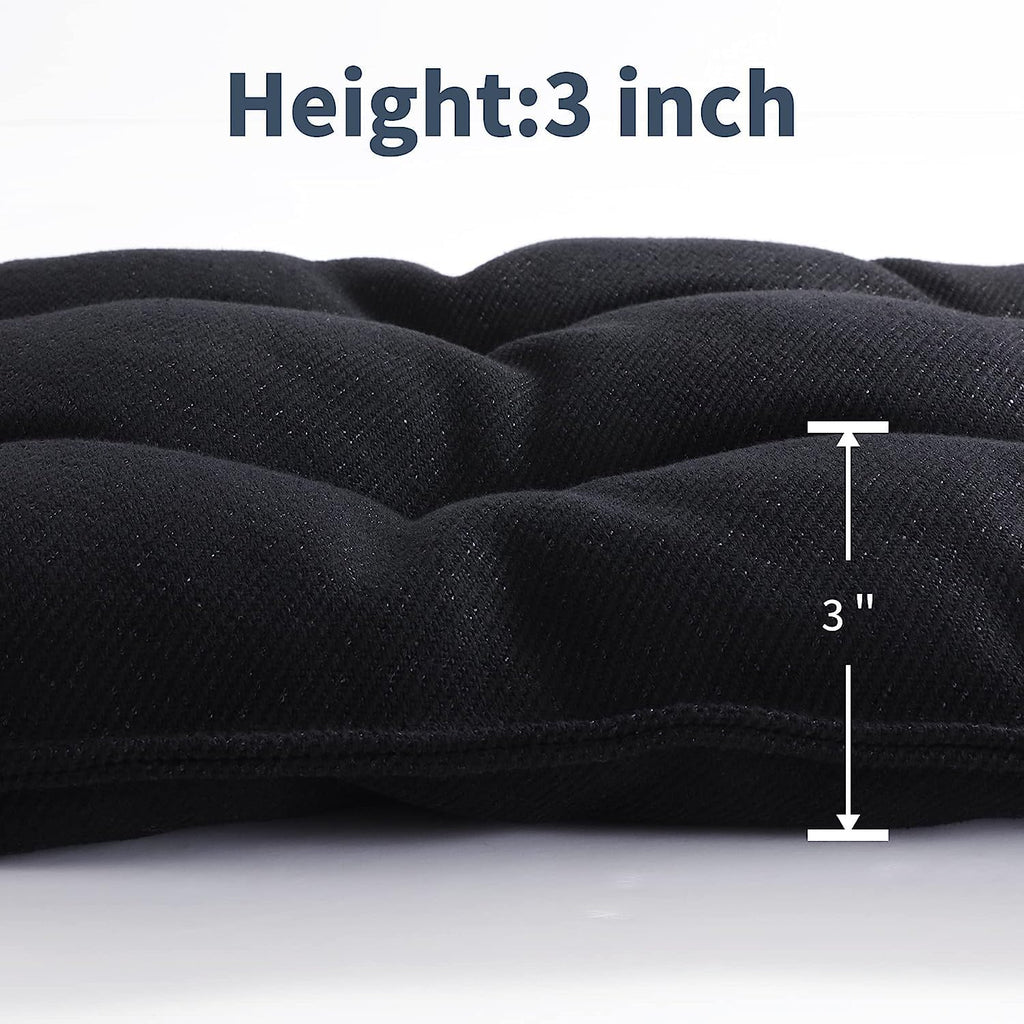 MABOZOO Chew Proof Indestructible Dog Beds for Aggressive Chewers,Durable Dog Crate Pad,Washable Tough Pet Mats for Kennel,Black,Small 17x23 in