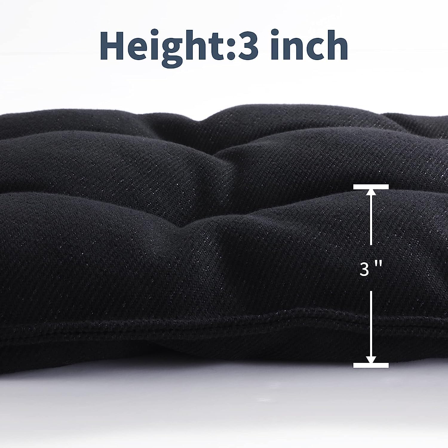 MABOZOO Chew Proof Indestructible Dog Beds for Aggressive Chewers,Durable Dog Crate Pad,Washable Tough Pet Mats for Kennel,Black,Small 17x23 in