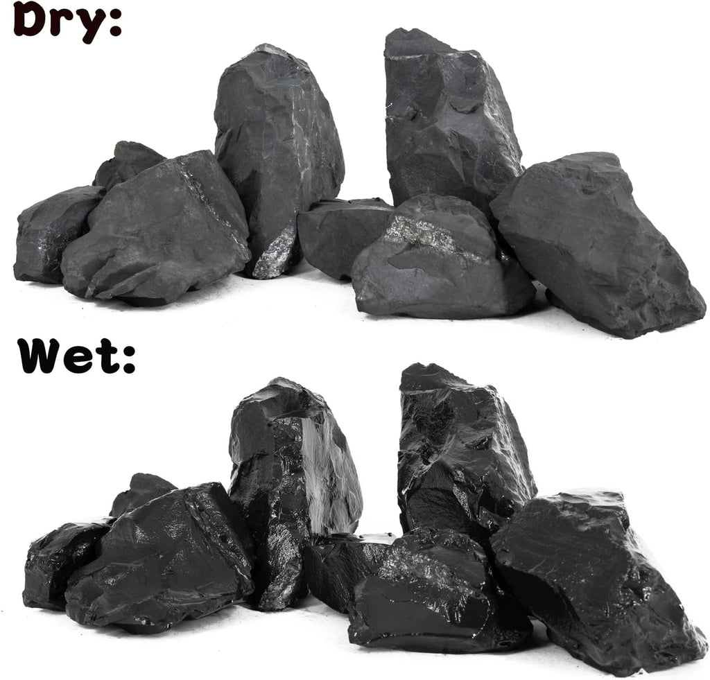 Unocho Aquarium Rock Stone Fish Tank Rocks 5LB Natural Rocks for Aquariums Landscaping Model Tank Decoration Aquarium Miniature and Fairy Garden-3-6inches 4PCS
