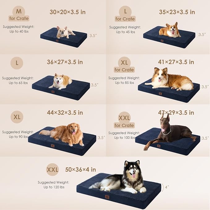 EHEYCIGA Orthopedic Dog Beds for Large Dogs - Image 2