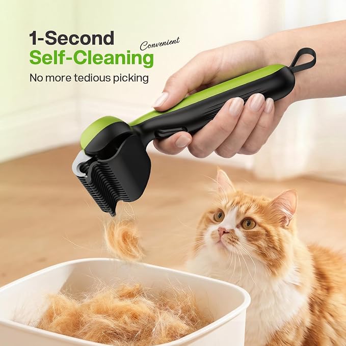 Pecute Self-Cleaning Undercoat Rake - Image 2